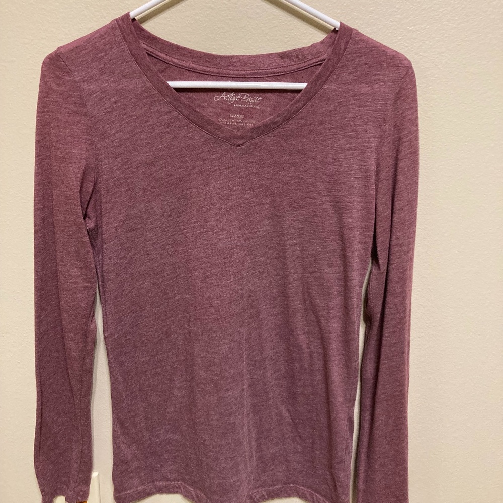 Large Pink Long Sleeve Shirt